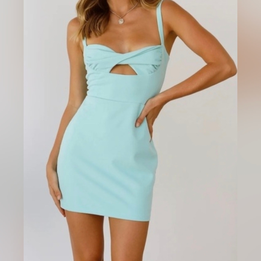 Runaway Solace Mint Mini Dress